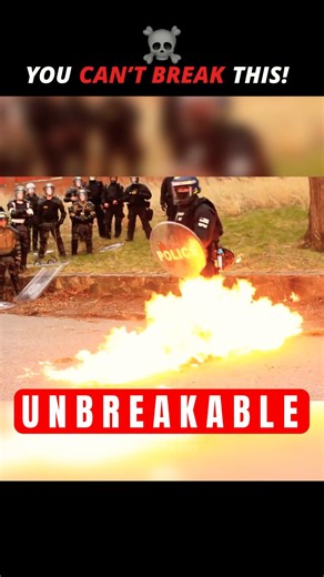 THIS RIOT SHIELD CAN’T BE BROKEN 😳