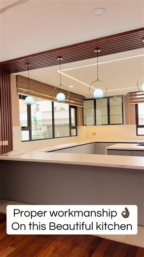 We ensure your kitchen cabinets attains the highest level of workmanship before we hand over the project Let’s book a site visit today call or DM #viralvideos #foryou #fypシ゚ #reels