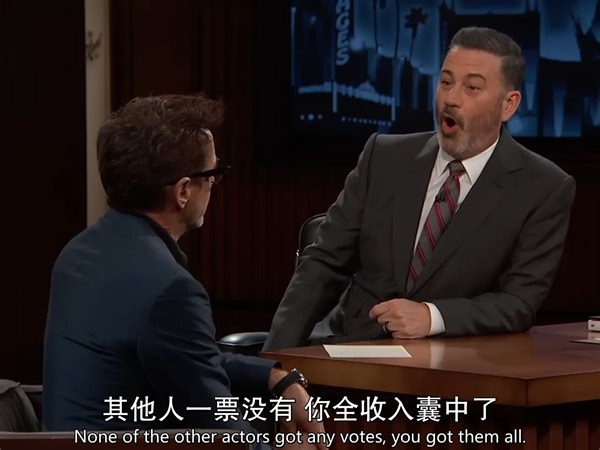 RDJ获金球奖后做客鸡毛秀！分享诺兰对他润色剧本的隐隐控诉和新书《Cool Food》