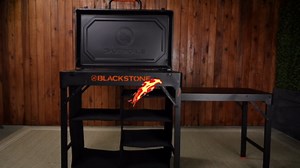 BLACKSTONE 2237 On-The-Go Prep Table with Collapsible Carry Case Design, Powder Coated Steel, Black