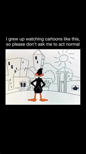 History Is Yours on Instagram: "😂😂😂 One of the most genius cartoons ever - Duck Amuck (1953)! Directed by Chuck Jones, this Looney Tunes short stars Daffy Duck in a world where nothing makes sense. Backgrounds vanish, props morph, and Daffy’s body gets redrawn. It’s like the animator is trolling him, and Daffy knows it. What makes this cartoon iconic is its self-awareness - breaking the fourth wall and treating animation as the punchline. Fast, clever, and unskippable, Duck Amuck is often cit
