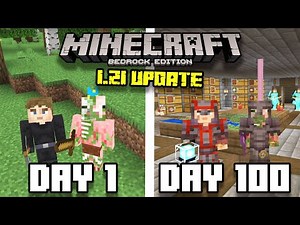We Survived 100 Days in 1.21 Minecraft.. [Full Movie]
