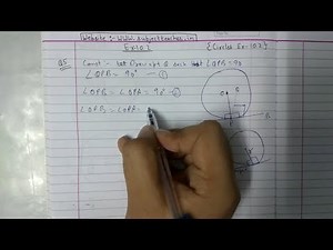 Chapter 10 Exercise 10.2 (Q5) CIRCLES || NCERT || Maths class 10