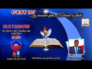 Culte d'Adoration live sur MEODH, Haïti (28/06/25)