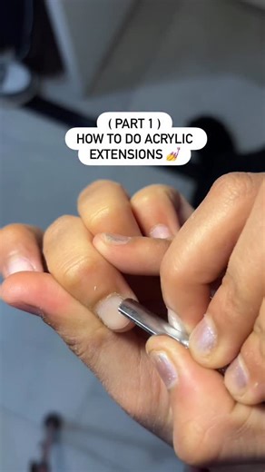 ✨Nails by Parneet ✨ on Instagram: "PART 1 ( acrylic extensions ) 💅"