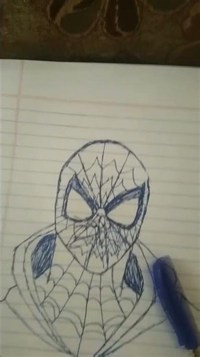How to draw spider man😎