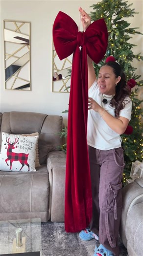 Lazo Decorativo Velvet para Tu Árbol de Navidad