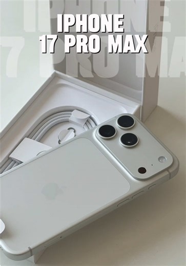 Unboxing iPhone 17 Pro Max silver.🤍✨#unboxing #iphone17promax #shopiphone_kad #ช็อปไอโฟนเกด