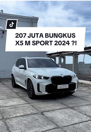 207 JT bisa bawa pulang X5? 📲 WA 087759327740 X5 Msport 2024 Putih Pajak Apr 27 Odometer 6 RB Miles OTR Kredit 1,381 M TDP 207 JT 3000cc TwinPower Turbo Bensin ⚠️ Stok cuma 1 unit Unit terawat & siap pakai, sudah: ✅ Inspeksi Otospector ✅ Bebas tabrak & banjir ✅ Surat absah & lengkap ✅ Garansi mesin & transmisi 1 tahun BONUS TAMBAHAN: 🚨 Layanan darurat 24 JAM se-Indonesia GRATIS (towing, jumper aki, isi BBM, ganti ban, buka pintu, cek mobil di tempat) 📍 AW AUTO CARS – WTC Mangga Dua Lt 3A #awa