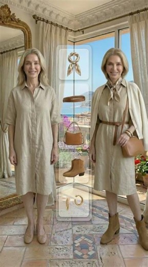 Styling a beige dress 🤍