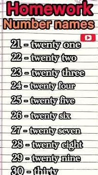 Number names 21 - 30 #shortvideo #viral #shortsfeed #feed #viral #trending #million #youtube #vlog