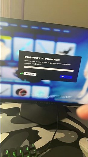 Use my Fortnite support a creator code for a chance to get free vbucks