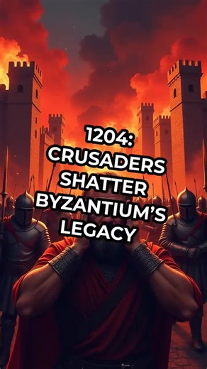 Discover how the 1204 Crusader sack of Constantinople forever altered European and Mediterranean history. #history #crusades #Byzantium #Europe #medieval #Constantinople Like and follow to see more!