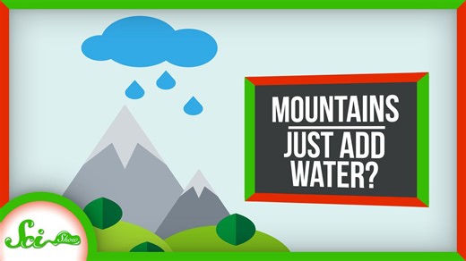 How rain might make mountains grow