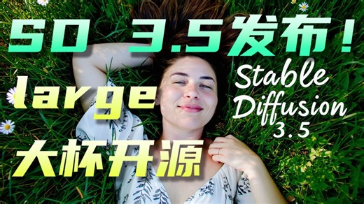 SD3.5 强势发布！ 官方宣布全部开源 ！#ai绘画 #stablediffusion