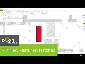 New in pCon.planner 7.7: Hatching
