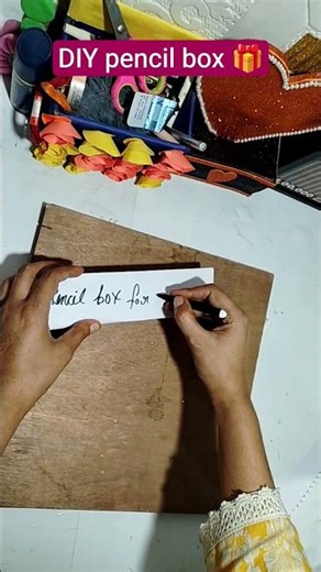 DIY waste material se pencil box bnye #wastematerialcraft #virelshorts #ytshortsvideo #artandcraft