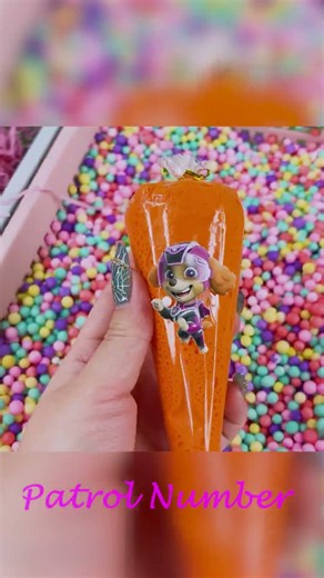 Paw Patrol Rainbow Slime Surprise Mixing with Chase, Marshall & Skye! 💖🎧#shorts