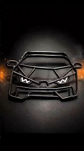 Lamborghini Made From Paper 🤯 #diy #art #lamborghini