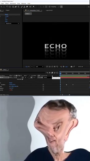 Noob vs Pro Echo Effect in After Effects 🤯🔥#noobvspro #aftereffects#shorts