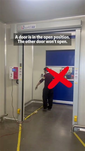 Double-Door Interlocking High-Speed Door System