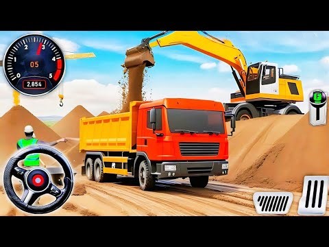 JCB Construction Highway Road Repair Games - JCB Construction: JCB - Android Gameplay