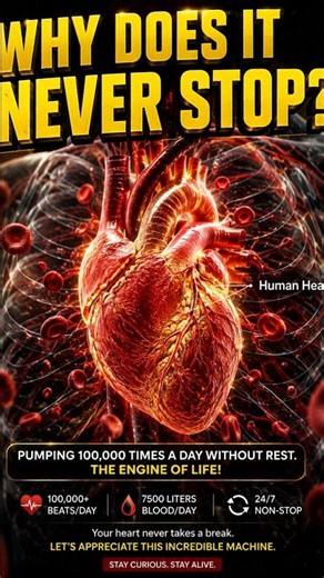 Why Your Heart Never Stops Beating ❤️ | The Incredible Science Behind the Human Heart