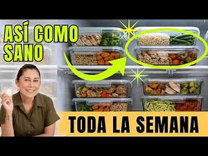 This is what I keep in my fridge to eat healthy all week long without dieting. Easy meal prep, no...