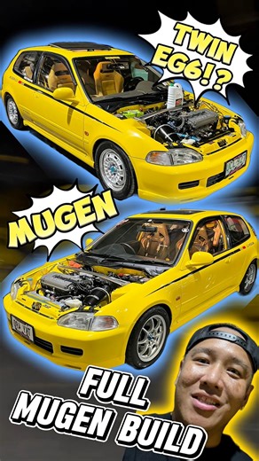 11K views · 369 reactions | side by side twin honda civic eg full mugen build in the Philippines at the Honda Club of the Philippines meet #mugen #mugen無限power #hondaciviceg #eg6 #MOABMOTOTV | Moab Mototv | Facebook