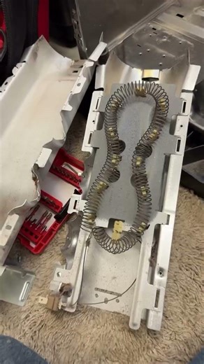 Dryer heating element kit replacement quick repair #appliancerepair