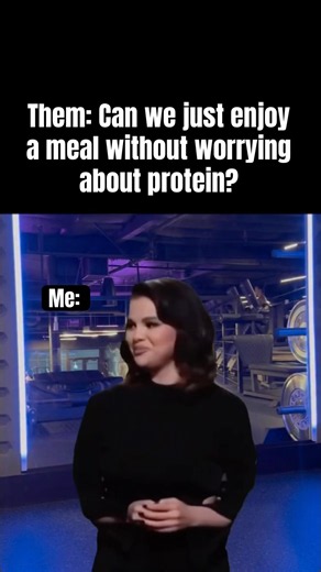 When your protein goals matter more 😂