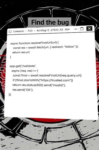 Can you spot the bug in this code? #hacker #chatgpt #coding #cybersecurity #programming #security