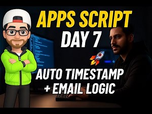 Auto Timestamp Email If Marks 40 and less Google Apps Script Day 7 Practical Automation for Beginner