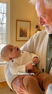 Grandpa Says ‘You’re Doing Well’… Baby Responds Calmly 💞 Grandpa softly says, “I see you.” Baby looks up and makes gentle baby sounds. Grandpa smiles with quiet warmth. The moment ends with baby staying relaxed. 🎬 AI DISCLOSURE: This video is AI-generated using Sora-2 to recreate a natural bonding moment between a white American grandpa and his white American grandson. #ISeeYou #grandpalove #heartmelting | Sakshi ravat12