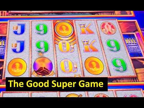 Super Game with Great Retrigger on Pompeii Wonder 4 Tower Slot! Aristocrat Game