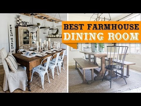 80+ Farmhouse Dining Room Design and Decor Ideas