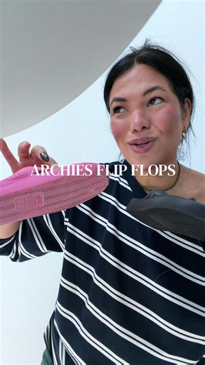 POV: you finally found flip flops that are actually cute AND have arch support 🩴✨ Archies are giving everyday comfort without the orthopedic-shoe look. These are about to live on my feet. #flipflops