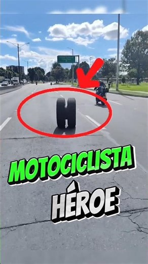 Motorcyclist saved lives, out-of-control tires #Impressive #RoadSafety #Motorcycling #Viral