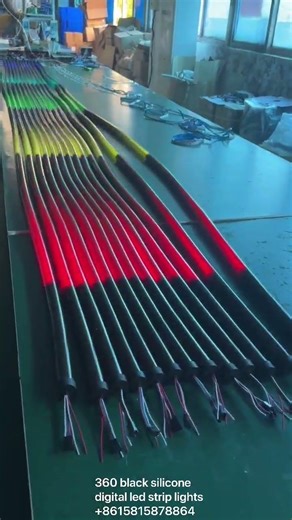 360 black silicone digital led strip lights
