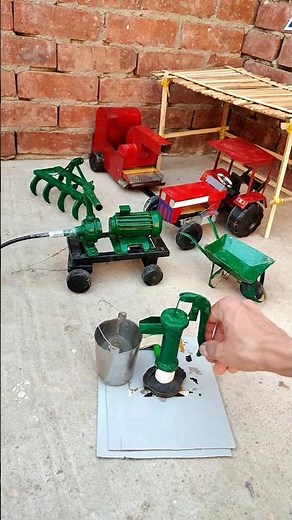 How to make hand water pump at home Science project