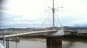 £4.3m Pont y Ddraig bridge opens in Rhyl harbour