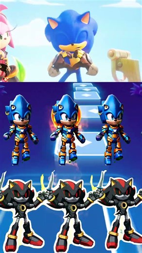 Sonic The Hedgehog 3 🆚 Sonic exe X Dance Song Tiles Hop EDM Rush #sonic #rainbow #sonic3 #tileshopp