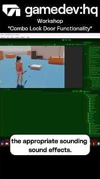 Unity Workshop: Combo Lock Door Functionality #3dgamedevelopment #tutorial #unity3d