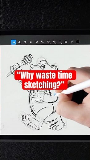 Is sketching a waste of time? 🤔#illustrator #tshirtdesign