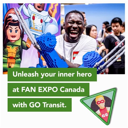 1.7K views | Soar into #FANEXPOCanada with GO Transit 隸‍♂️ FAN EXPO...