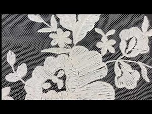 How to make your own veil with lace trim.