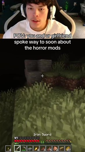 Yeah we spoke way to soon #mindcraft #funny #girlfriend #horror #mod | minecraft