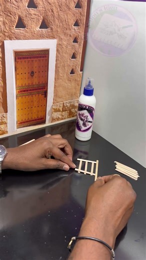 From Waste to Wow – Ice Cream Stick Craft ♻️💡#kidscraft