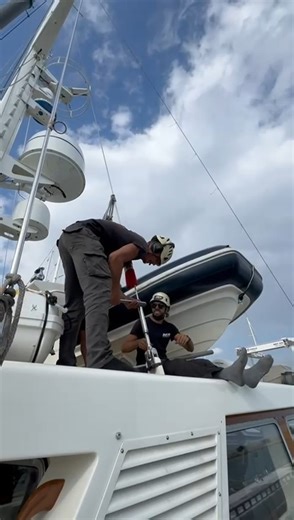 Check out the team in action during a superyacht rig pull, manually unwinding turnbuckles to release the rig, under full control. This stage demands patience, coordination, and a sharp eye for detail as loads are carefully balanced and released in sequence. Every movement is deliberate to protect the fittings, standing rigging, and deck gear. Precision and teamwork at its best from the that RSB riggers. #RSBRigging #SuperyachtRigging #YachtRigging #RigPull #StandingRigging #Turnbuckles | RSB Rig