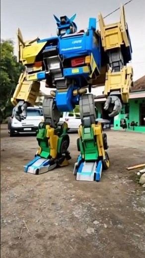 Truck transforms into robot - xe tải biến hình thành robot